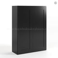 Black Shaker 42″ H Double Door Wall Cabinet