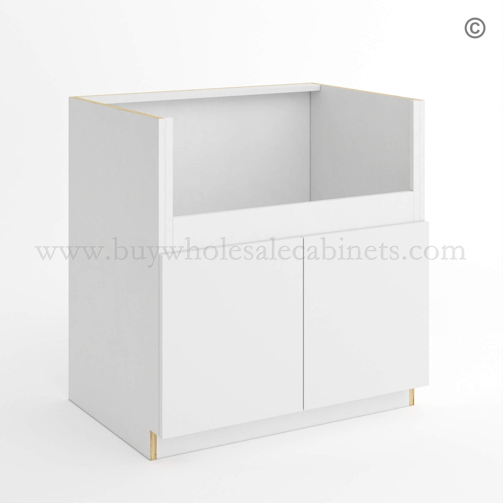 Frameless Gloss White Farmhouse Sink Base
