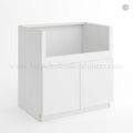 Frameless Gloss White Farmhouse Sink Base