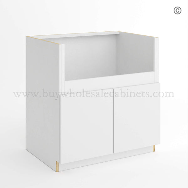 Frameless Gloss White Farmhouse Sink Base