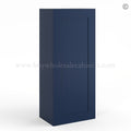 Frameless Oxford Blue 42″ Tall Wall Cabinet – 1 Door 3 Shelves