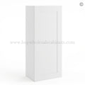 Frameless Modern White Shaker 42″ Tall Wall Cabinet – 1 Door 3 Shelves