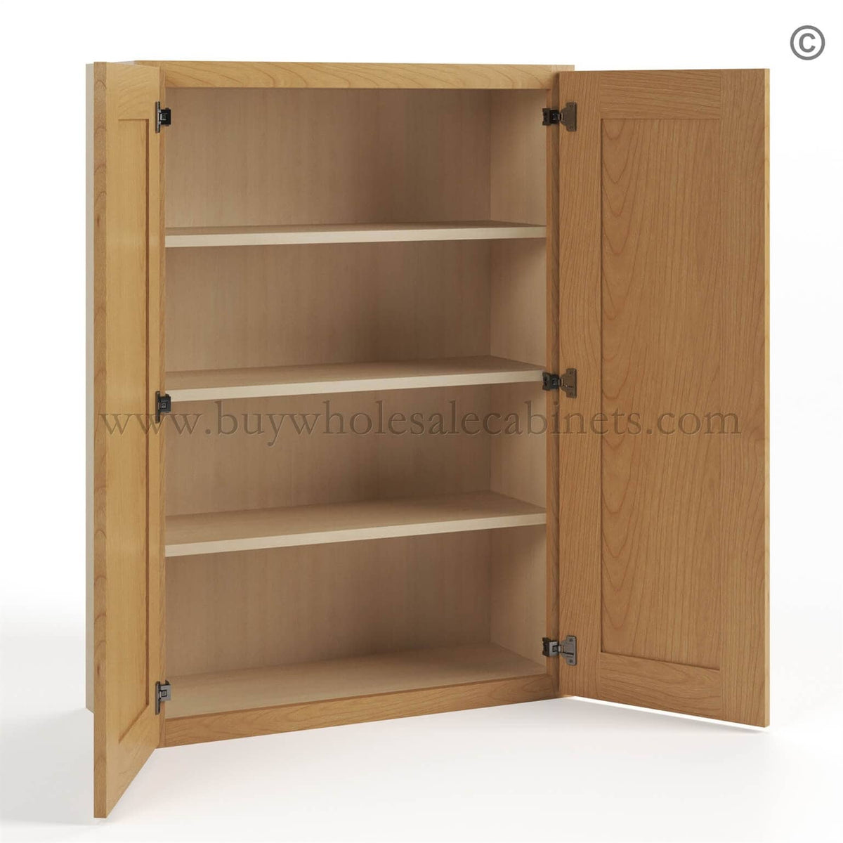 Treasure Chest Shaker 42″ H Double Door Wall Cabinet