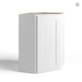 White Shaker 24″ Diagonal Corner Wall Cabinet