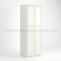 Charleston White Raised Panel 24″ W Two Double Door Utility Pantry Cabinet