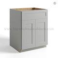 Dorian Gray Shaker Base Cabinet Double Door and Single Drawer