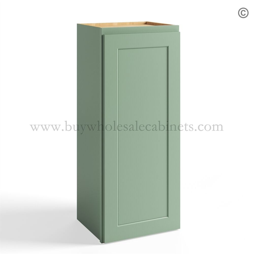 Jade Green Shaker 36″ Wall Cabinet Single Door