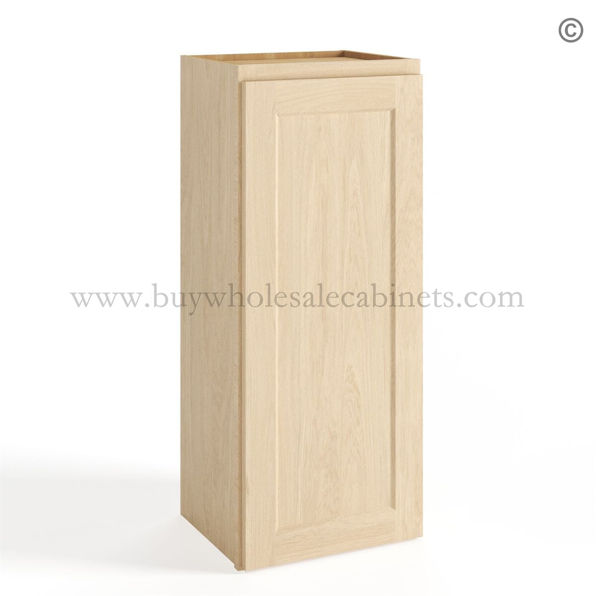 Unfinished Shaker 36″H Wall Cabinet Single Door