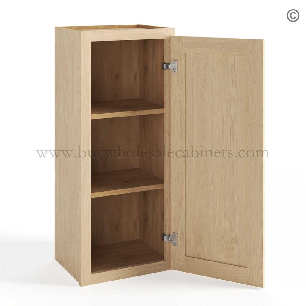 Unfinished Shaker 36″H Wall Cabinet Single Door