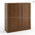 Frameless Classic Chestnut 36″ Tall Wall Cabinet – 2 Doors 2 Shelves