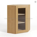 Treasure Chest Shaker 24″ Diagonal Corner Wall Cabinet with Glass Door