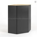 Slim Black Shaker Diagonal Corner Wall Cabinet