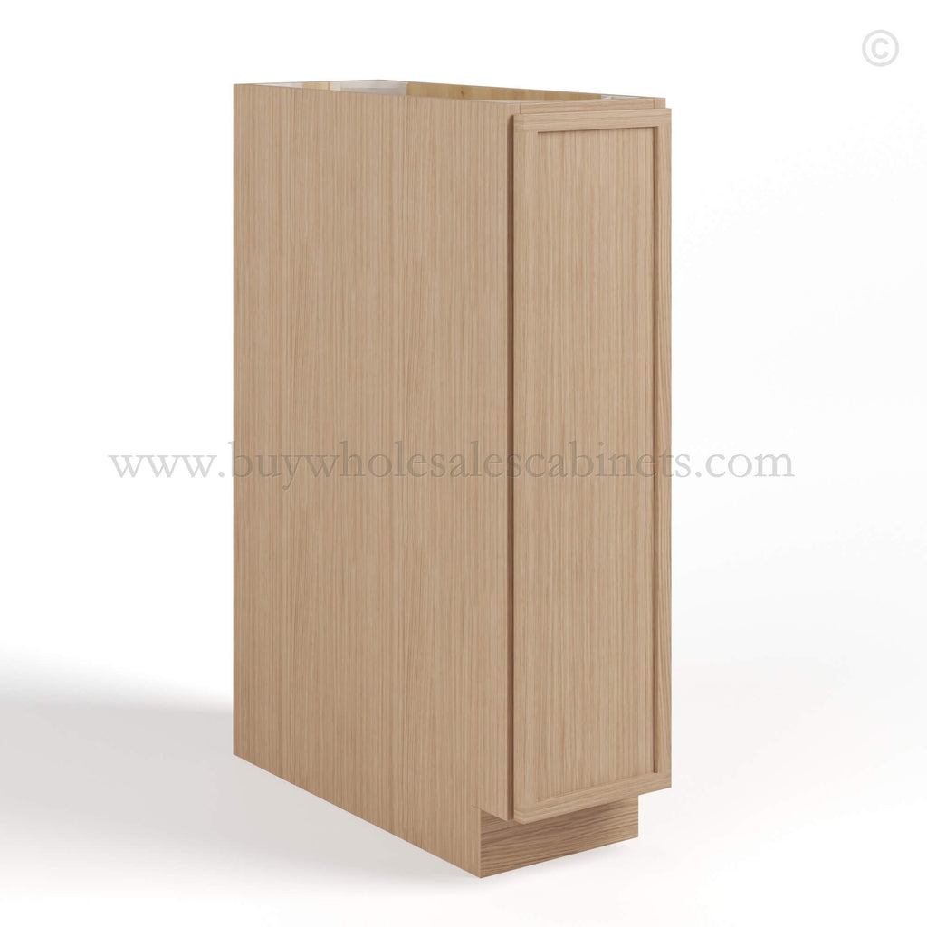 Slim Oak Shaker Spice Pull Base Cabinet
