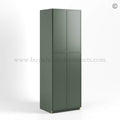 Slim Shaker Green Tall Pantry Cabinet 4 Doors