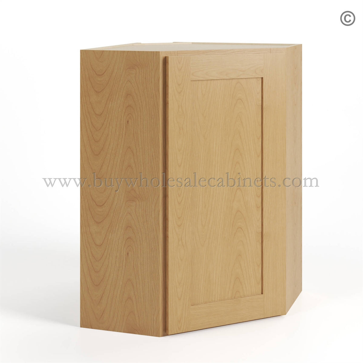 Treasure Chest Shaker 24″ Diagonal Corner Wall Cabinet