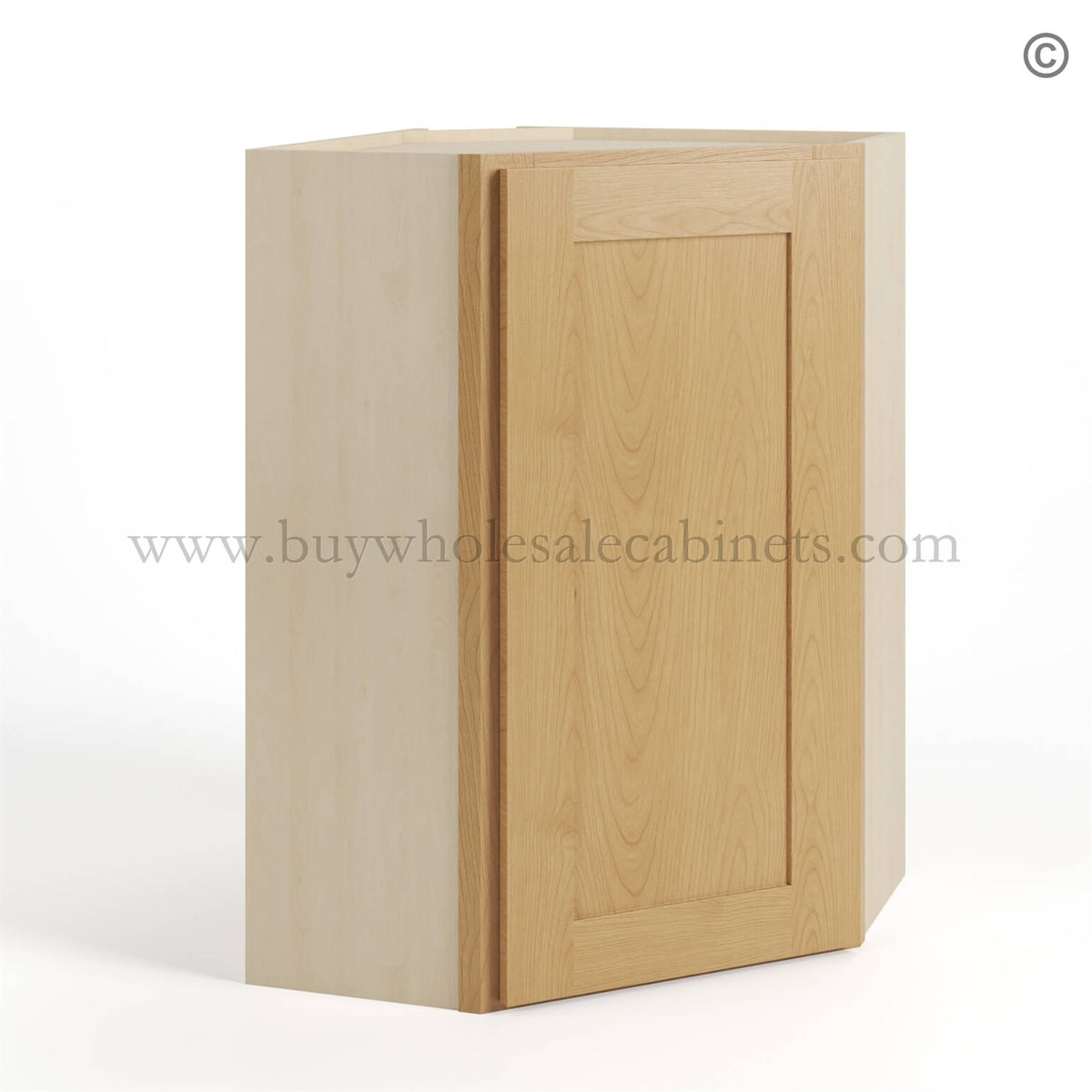 Treasure Chest Shaker 24″ Diagonal Corner Wall Cabinet