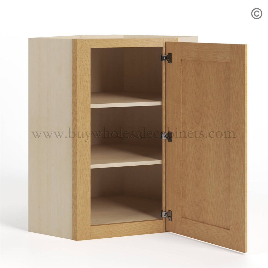 Treasure Chest Shaker 24″ Diagonal Corner Wall Cabinet