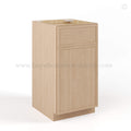 Slim Oak Shaker Trash Base Cabinet