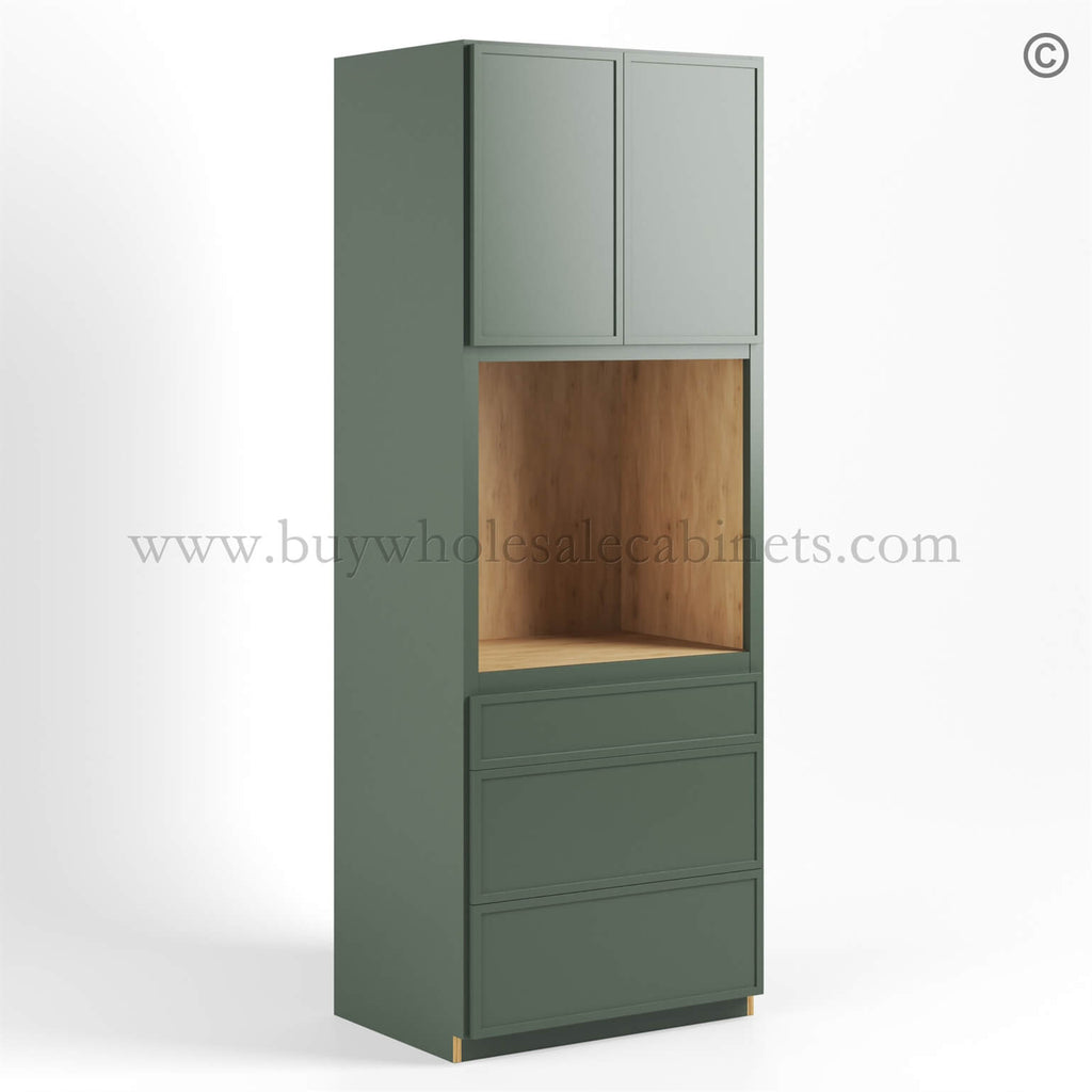 Slim Shaker Green Tall Universal Oven Cabinet