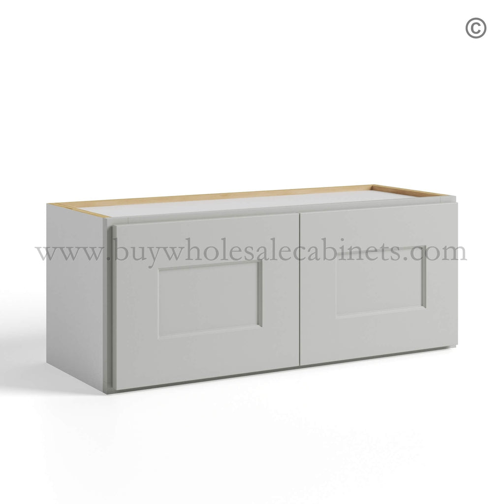 Dorian Gray Shaker Double Door Wall Cabinets 12″H – 12″D