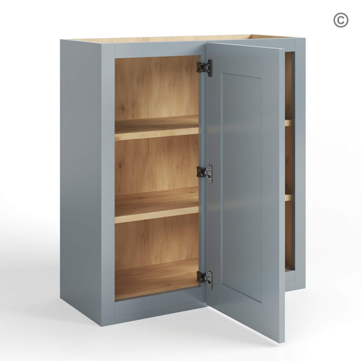 Gray Shaker 36″ H Wall Blind Cabinet