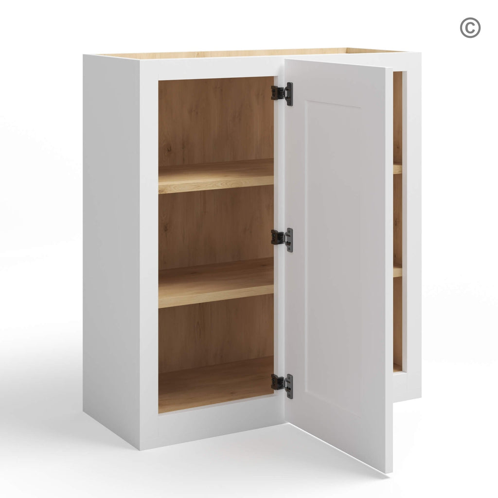 White Shaker 36″ H Wall Blind Cabinet