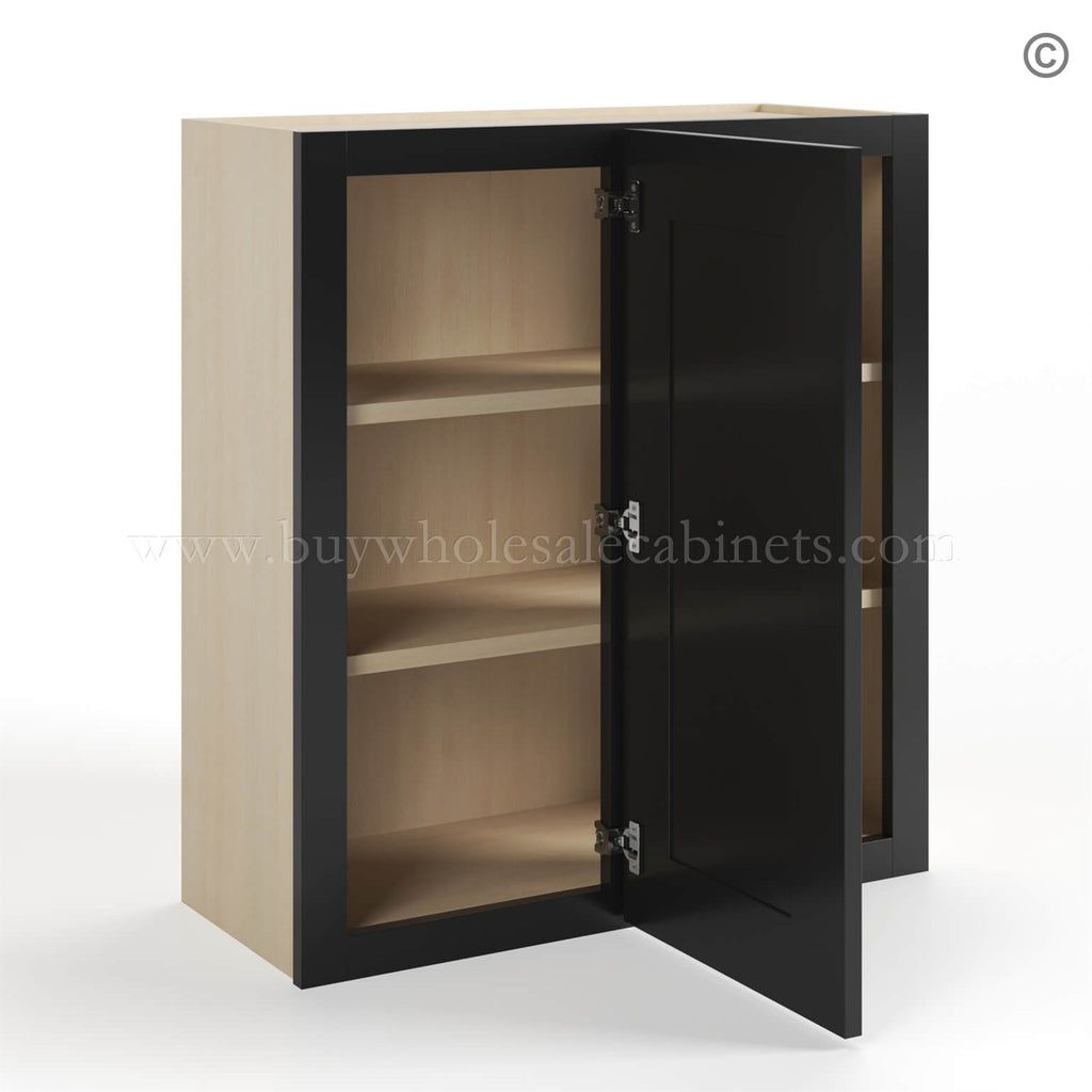Black Shaker 30″ H Wall Blind Cabinet