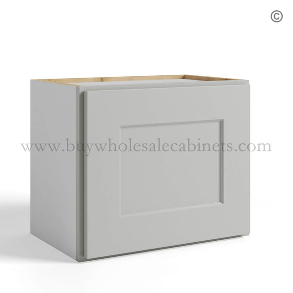 Dorian Gray Shaker Single Door Wall Cabinet 15″H – 12″D