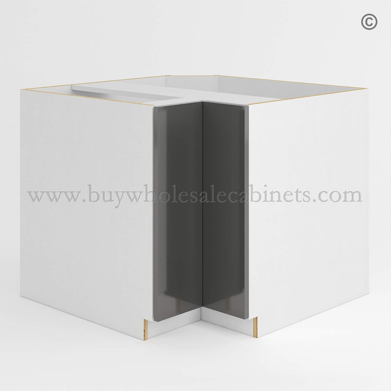 Frameless Gloss Gray Easy Reach Base Cabinet