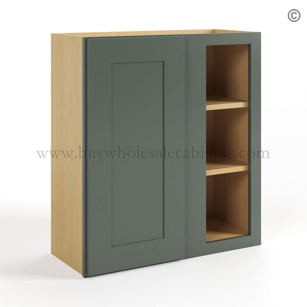 Green Shaker 30″ H Wall Blind Cabinet