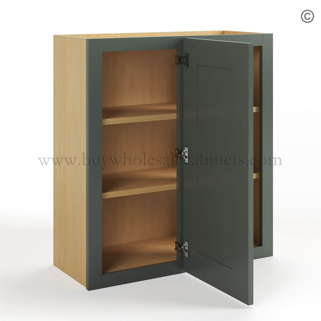 Green Shaker 30″ H Wall Blind Cabinet