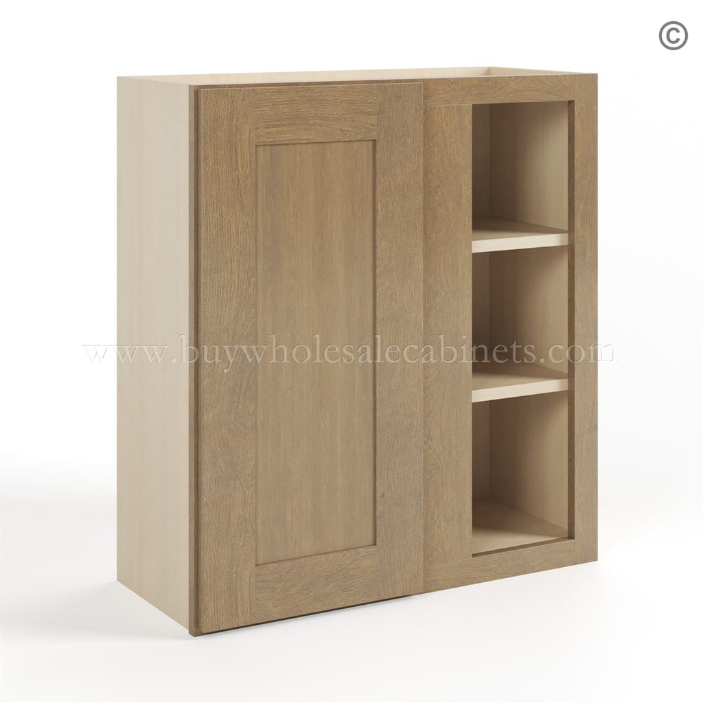 Rustic Wood Shaker 30″ H Wall Blind Cabinet