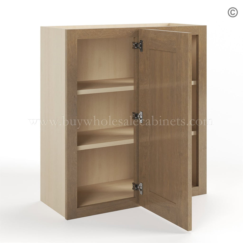 Rustic Wood Shaker 30″ H Wall Blind Cabinet