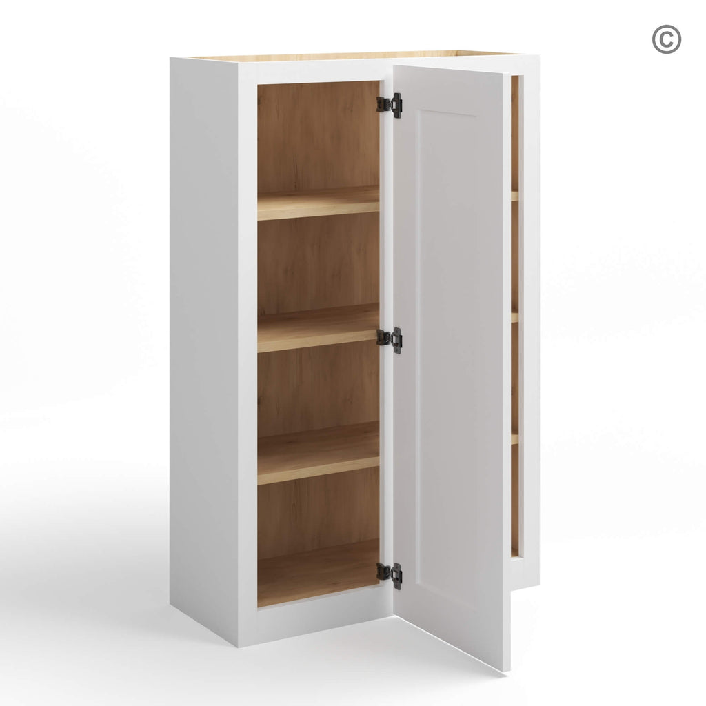 White Shaker 42″ H Wall Blind Cabinet