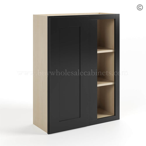 Black Shaker 36″ H Wall Blind Cabinet