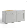 Dorian Gray Shaker Double Door Wall Cabinets 15″H – 12″D