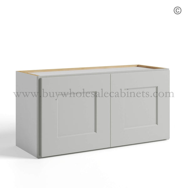 Dorian Gray Shaker Double Door Wall Cabinets 15″H – 12″D