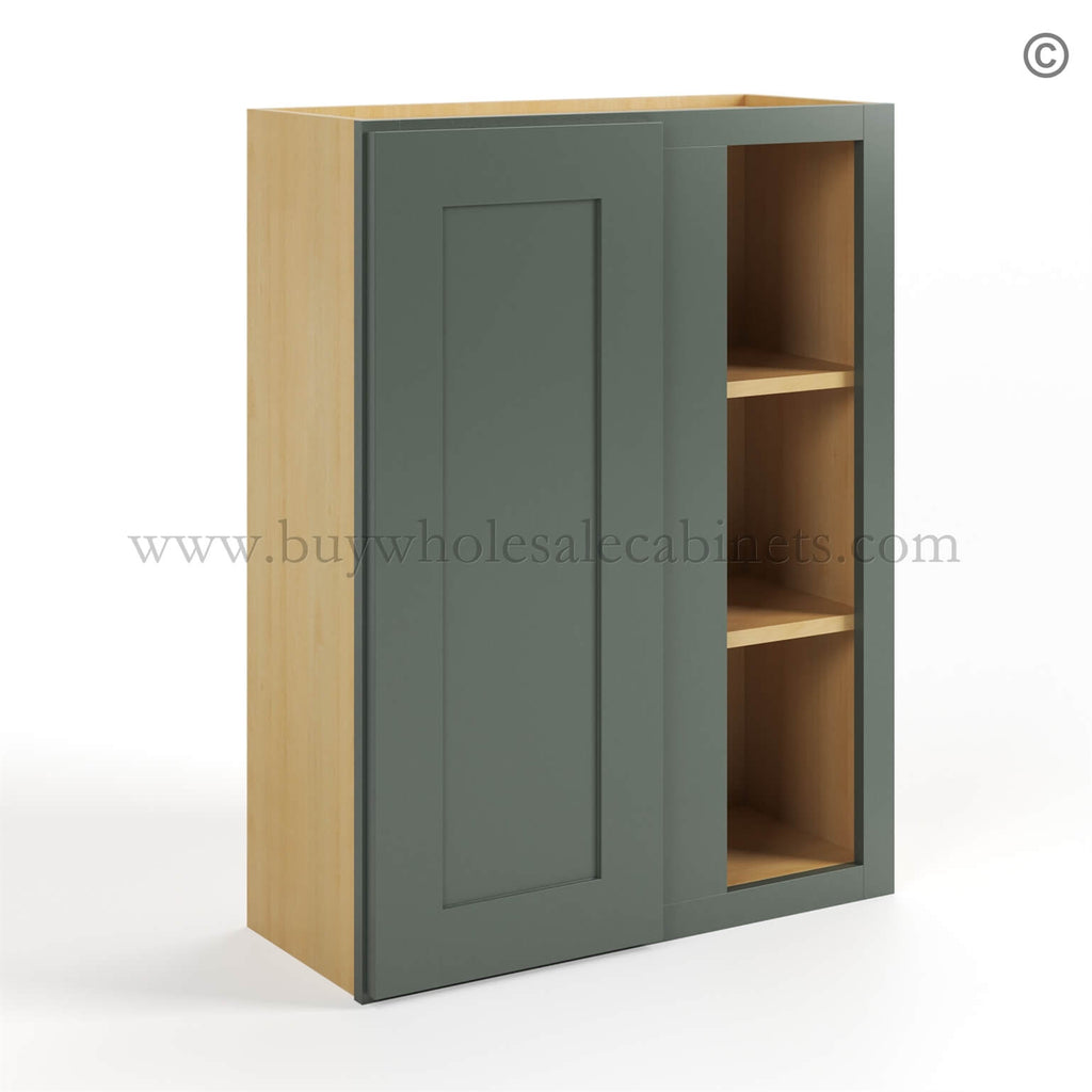 Green Shaker 36″ H Wall Blind Cabinet