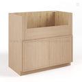 Slim Oak Shaker Farmhouse Sink Base