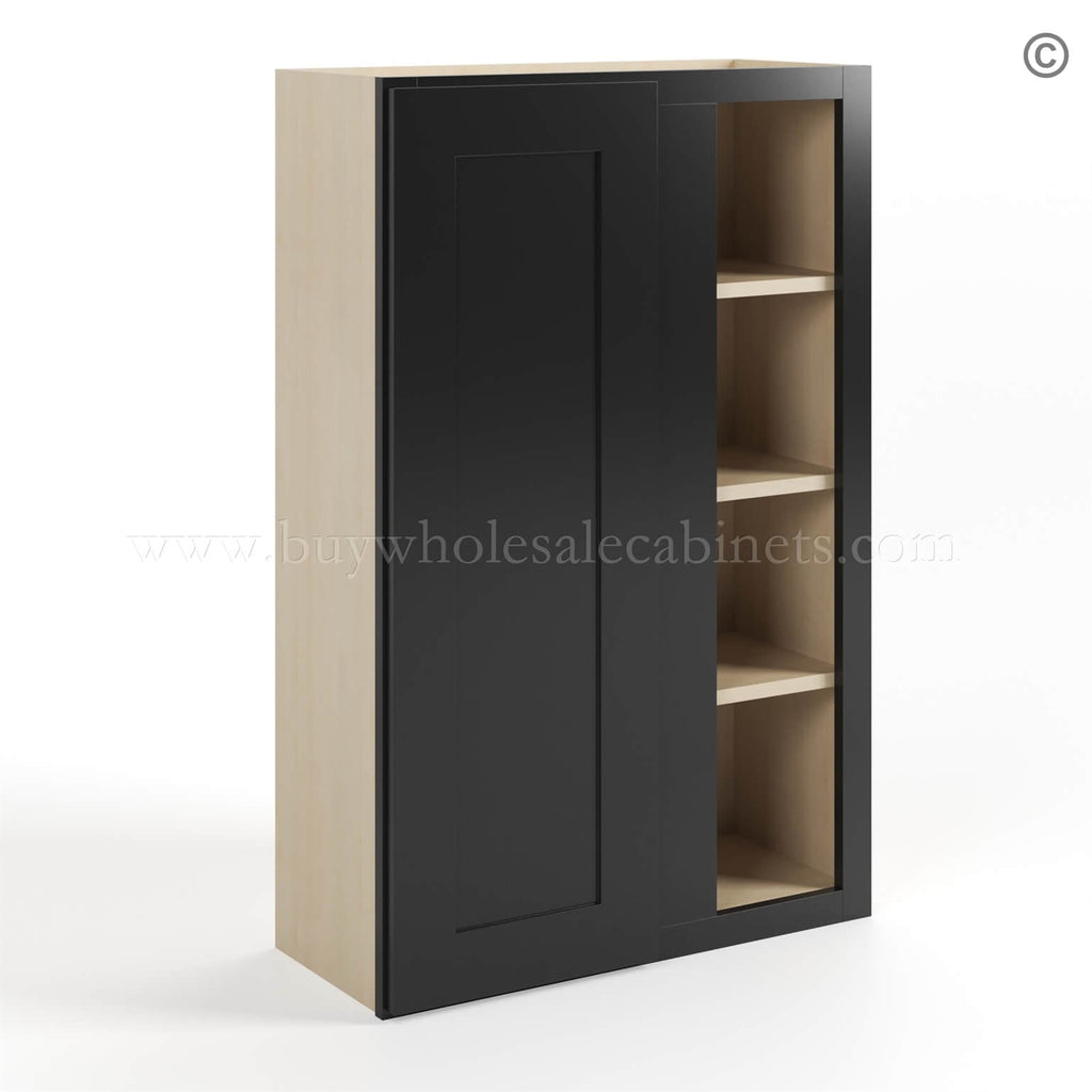Black Shaker 42″ H Wall Blind Cabinet