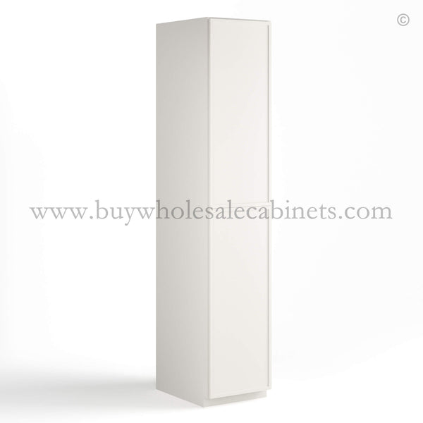 Dove White Slim Shaker Tall Pantry Cabinet with 2 Doors