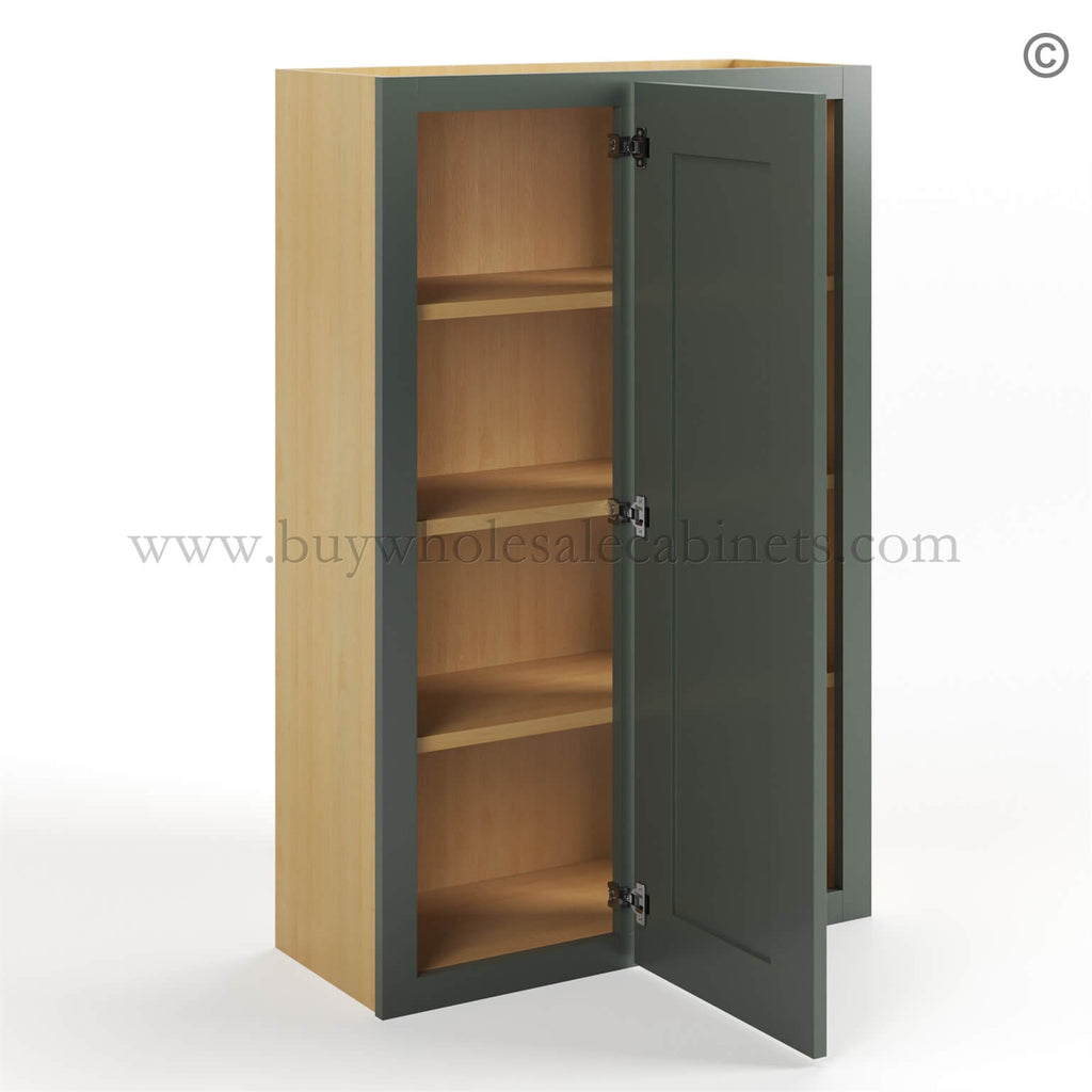 Green Shaker 42″ H Wall Blind Cabinet