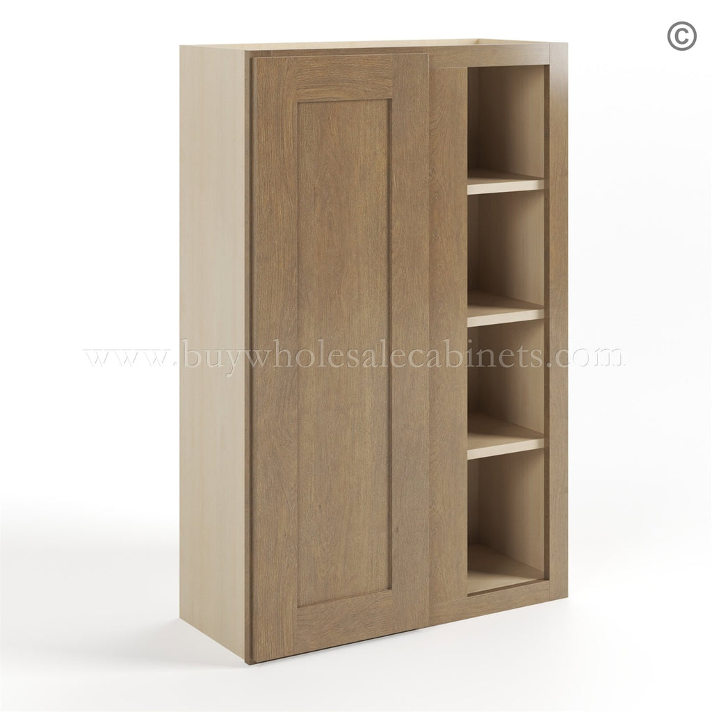 Rustic Wood Shaker 42″ H Wall Blind Cabinet
