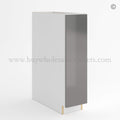 Frameless Gloss Gray Full Height Single Door Base Cabinet