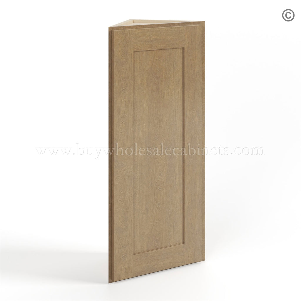 Rustic Wood Shaker 12″ Angle Wall Cabinet