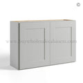 Dorian Gray Shaker Double Door Wall Cabinets- 24″H, 12″D