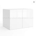 Frameless Gloss White 24″D Refrigerator Wall Cabinet with Double Door 24″H