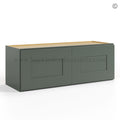 Green Shaker 12″ H Double Door Wall Cabinet