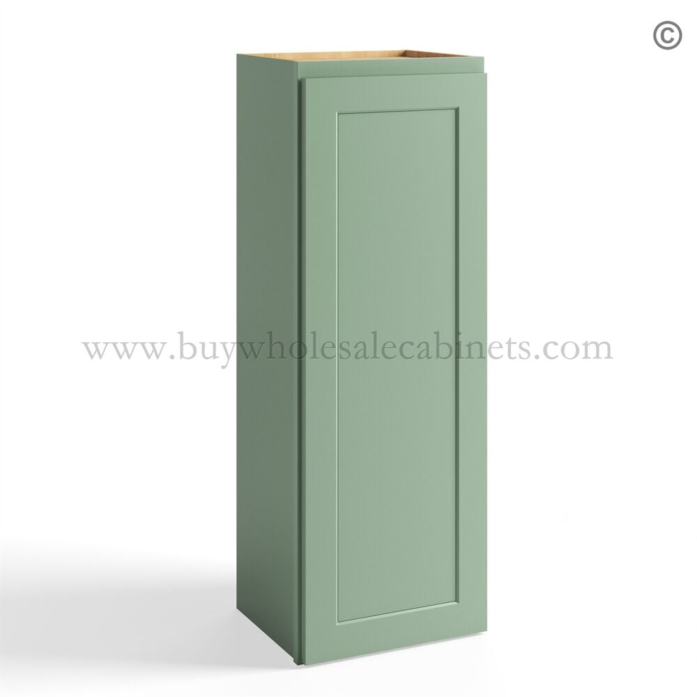 Jade Green Shaker 42″ Wall Cabinet Single Door