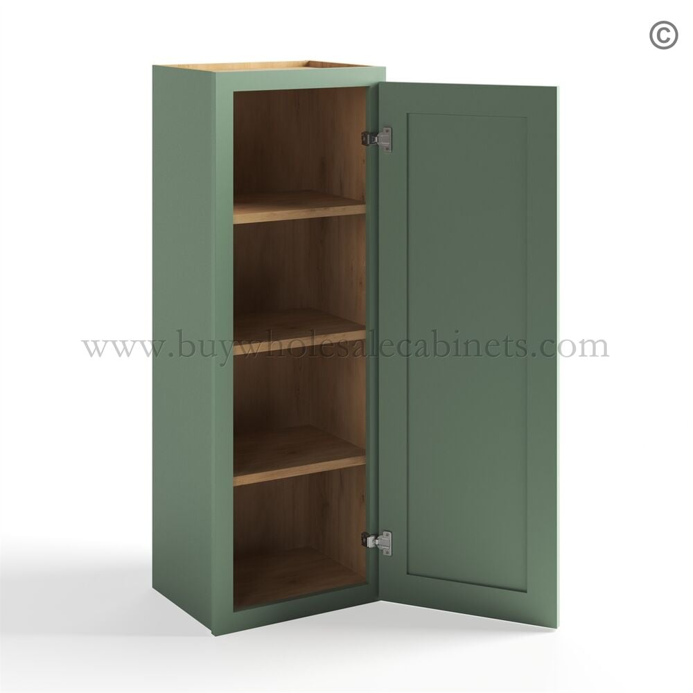 Jade Green Shaker 42″ Wall Cabinet Single Door
